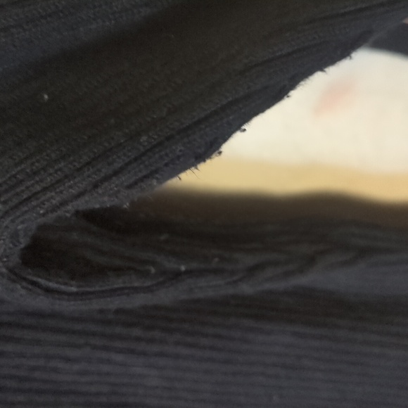 Abercrombie & Fitch XL Deep V Black Sweater Bodysuit - Stretchy - Picture 8 of 8